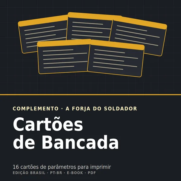Capa dos Cartões de Bancada