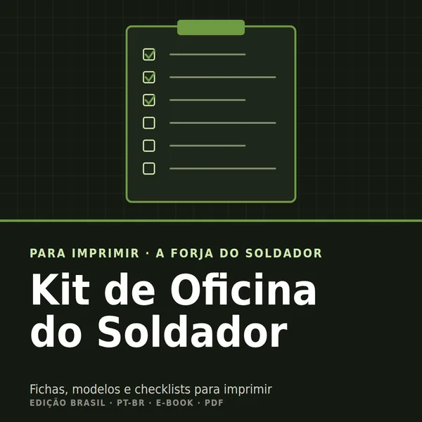 Capa do Kit de Oficina do Soldador, edição Brasil